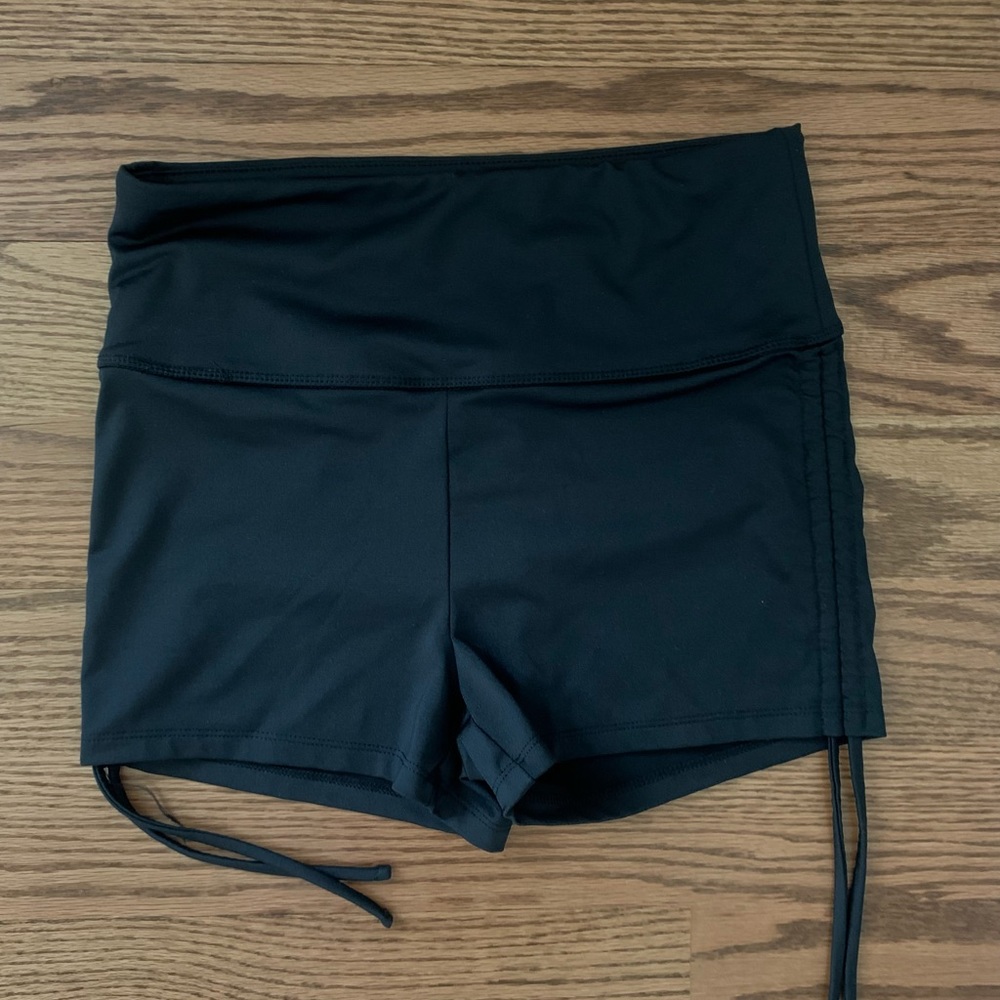 Black athletic shorts